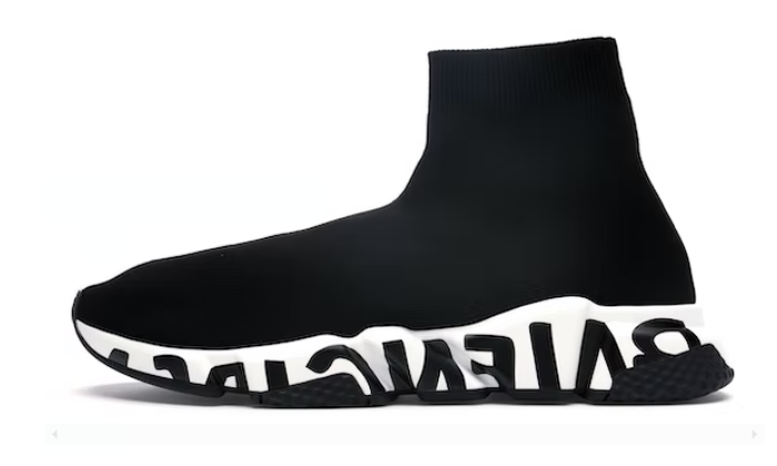 Speed Graffiti Trainers Black White