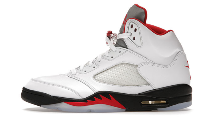 Retro Fire Red Silver Tongue