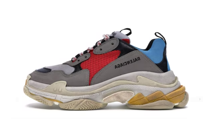 Triple S Grey Red Blue