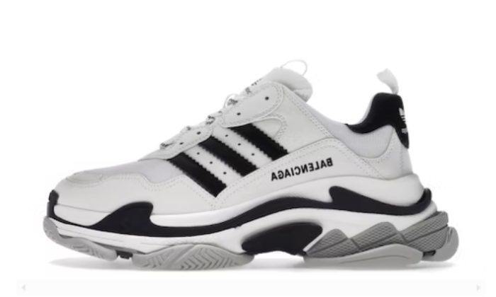 Triple S White Black