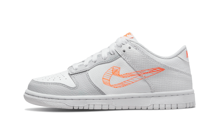 3D Swoosh White Grey